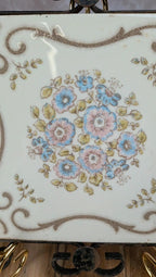 Dessous de plat Villeroy & Boch ancien – décor fleuri pastel