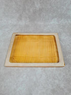 🍂 Dessous de plat vintage en faïence motif paille / osier