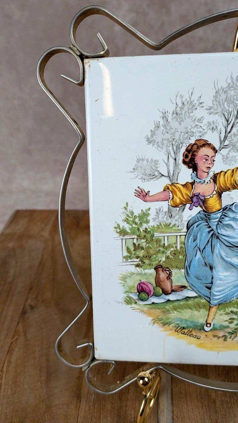 Dessous de plat vintage Villeroy & Boch – décor “watteau”