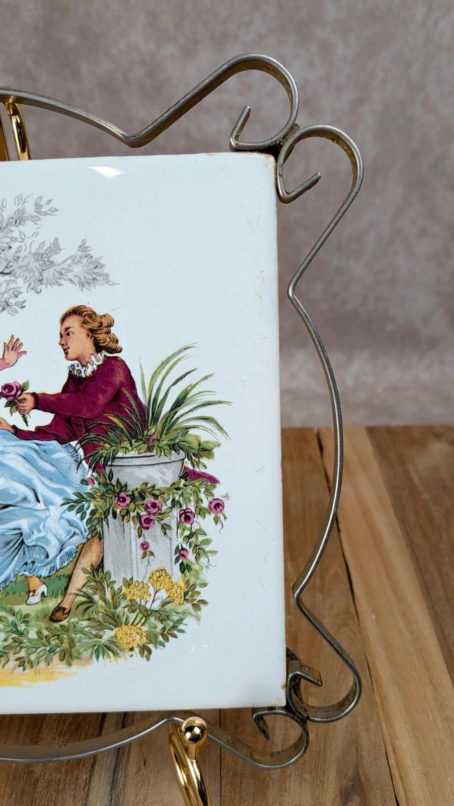 Dessous de plat vintage Villeroy & Boch – décor “watteau”