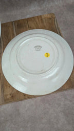 Lot de 2 assiettes anciennes Kg Lunéville modèle « Œillet »