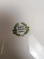 Lot de 4 assiettes plates Limoges dorure