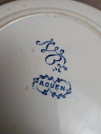 Lot de 2 assiettes creuses en terre de fer Jules Vieillard Bordeaux – Rouen