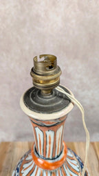 Pied de lampe en faïence style Iznik
