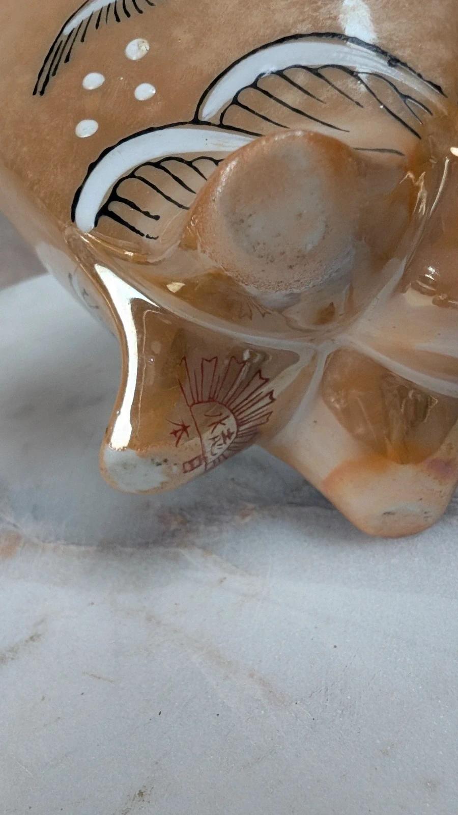 Diffuseur de parfum vintage en céramique peint à la main
