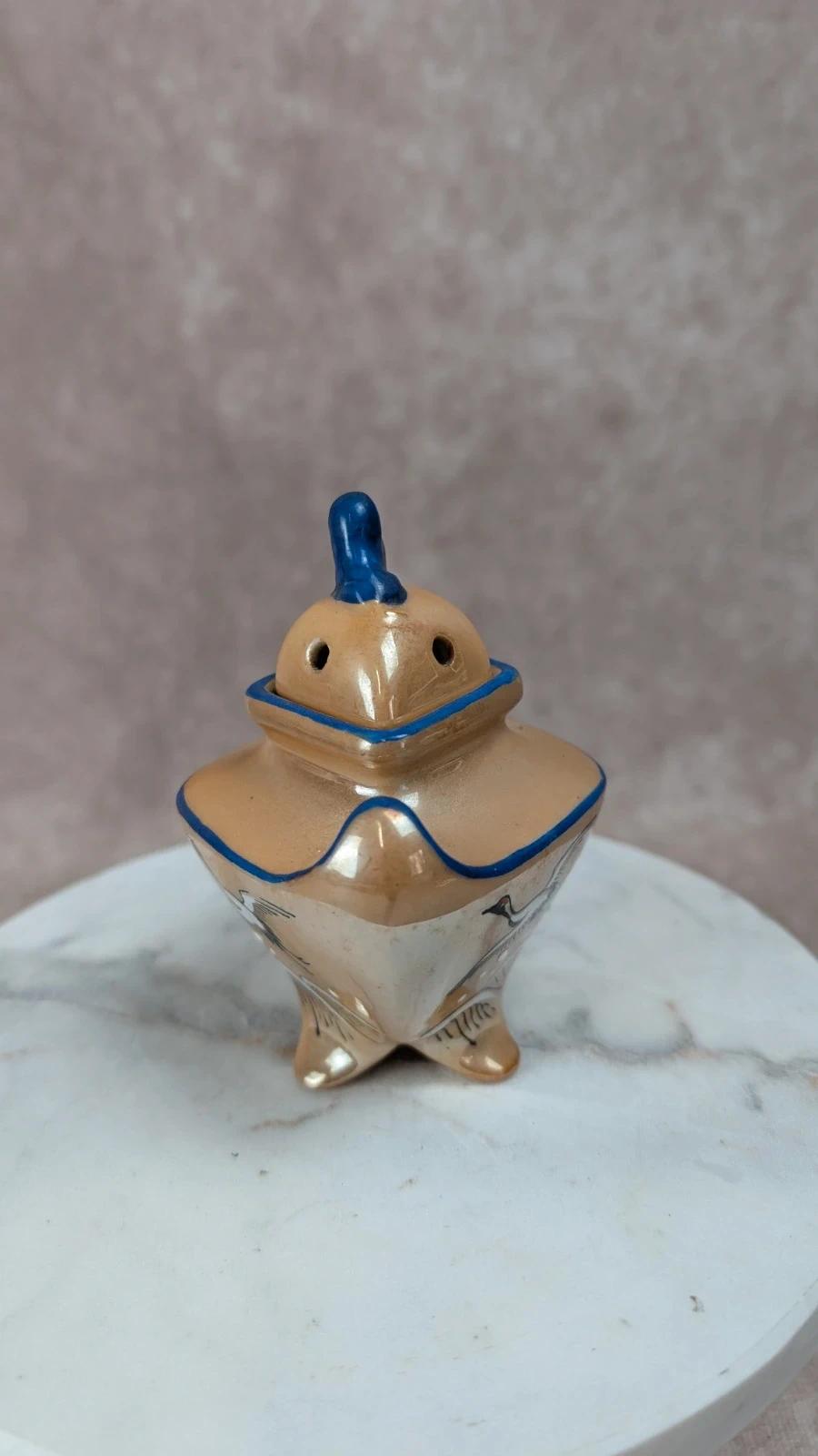 Diffuseur de parfum vintage en céramique peint à la main