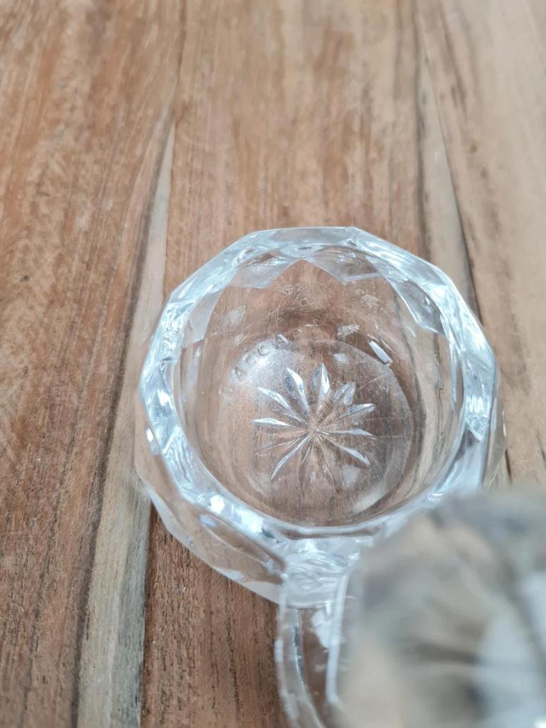 🧂 Double saleron en cristal signé Baccarat