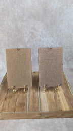 Duo de petits cadres vintage peints à la main 🌸