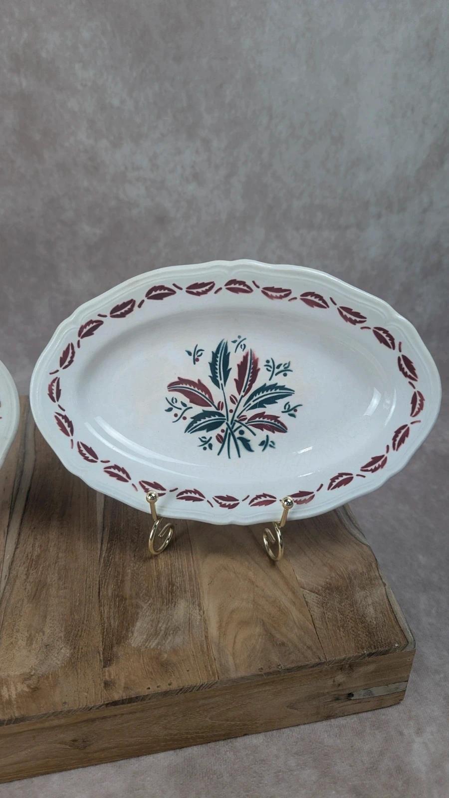 Duo de petits plats anciens L’amandinoise – modèle “auvergne”