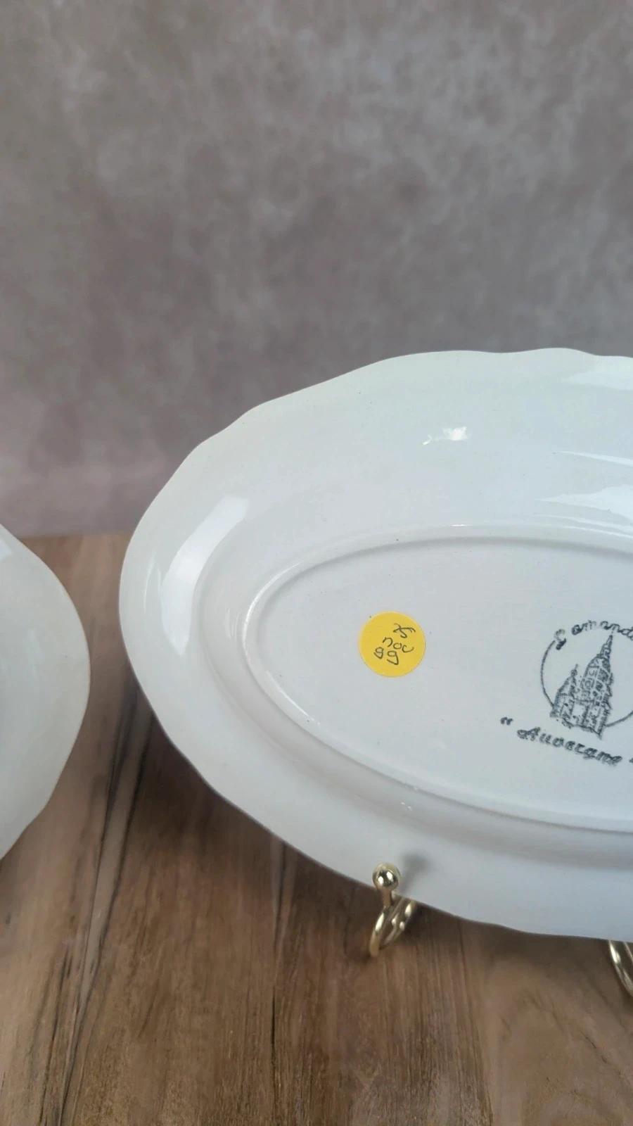 Duo de petits plats anciens L’amandinoise – modèle “auvergne”