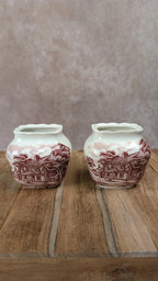 Duo de pots anglais vintage Grindley “english Country Inns”