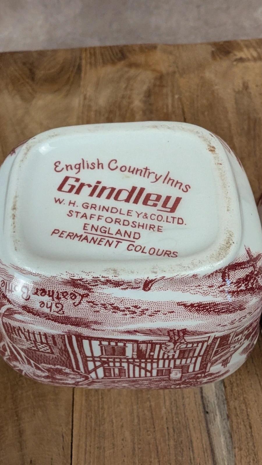 Duo de pots anglais vintage Grindley “english Country Inns”