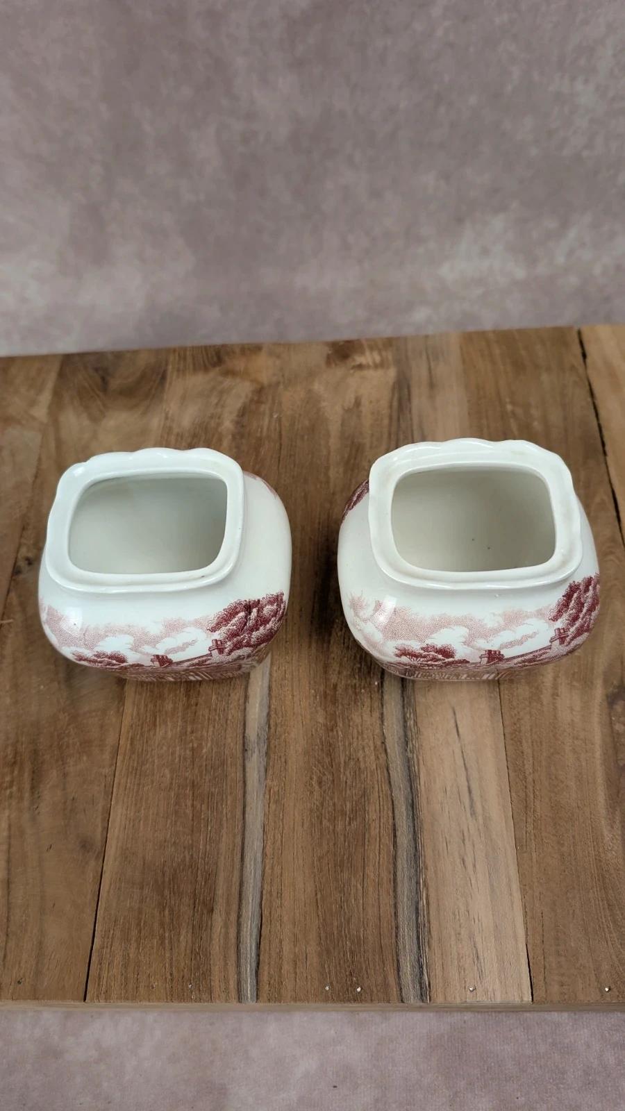 Duo de pots anglais vintage Grindley “english Country Inns”