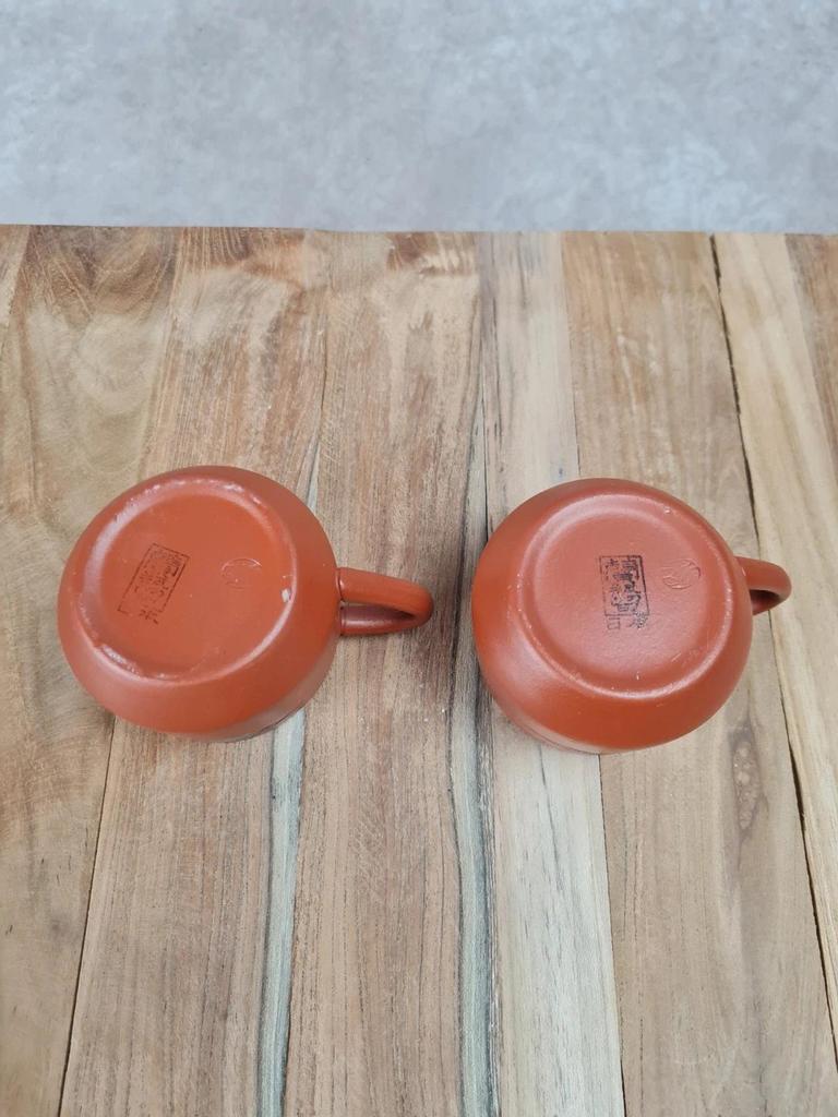 🏺 Duo de tasses japonaises en terre cuite Tokoname 🇯🇵
