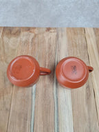 🏺 Duo de tasses japonaises en terre cuite Tokoname 🇯🇵