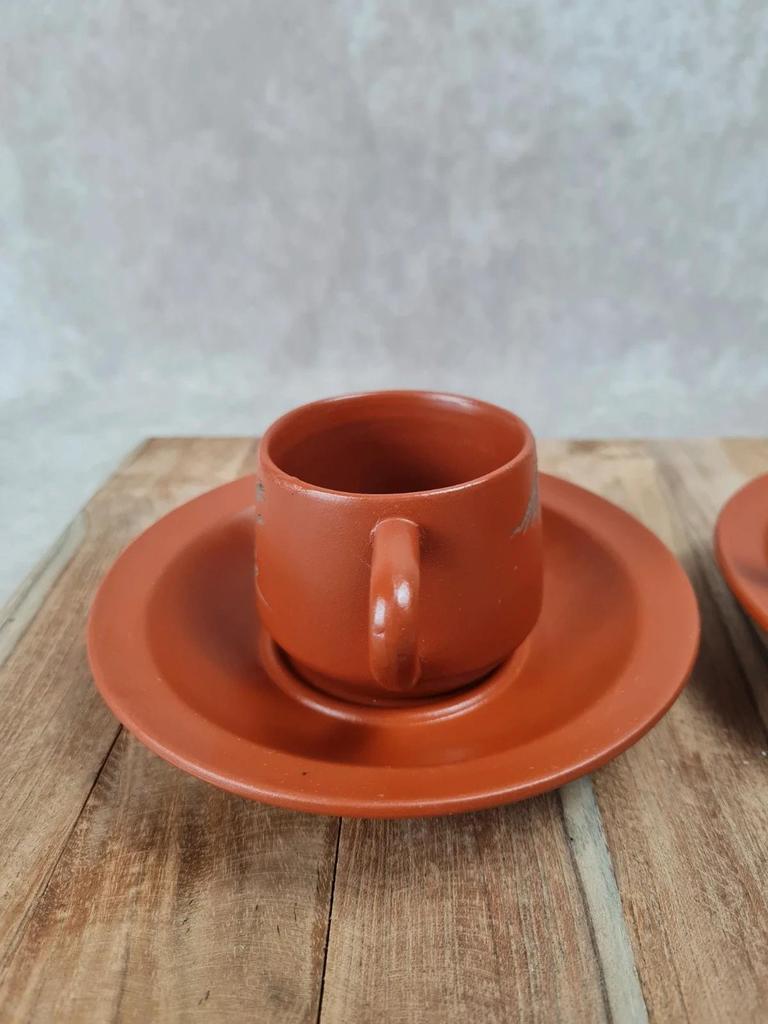 🏺 Duo de tasses japonaises en terre cuite Tokoname 🇯🇵
