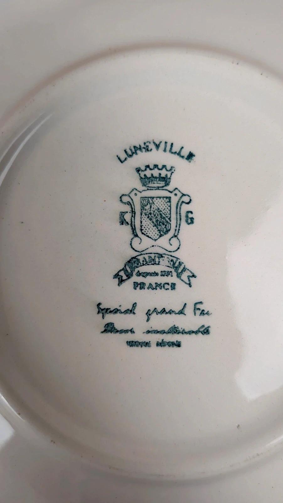 Duo de tasses & sous - tasses Kg Lunéville – modèle The Cottage