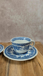 Duo de tasses & sous - tasses Kg Lunéville – modèle The Cottage