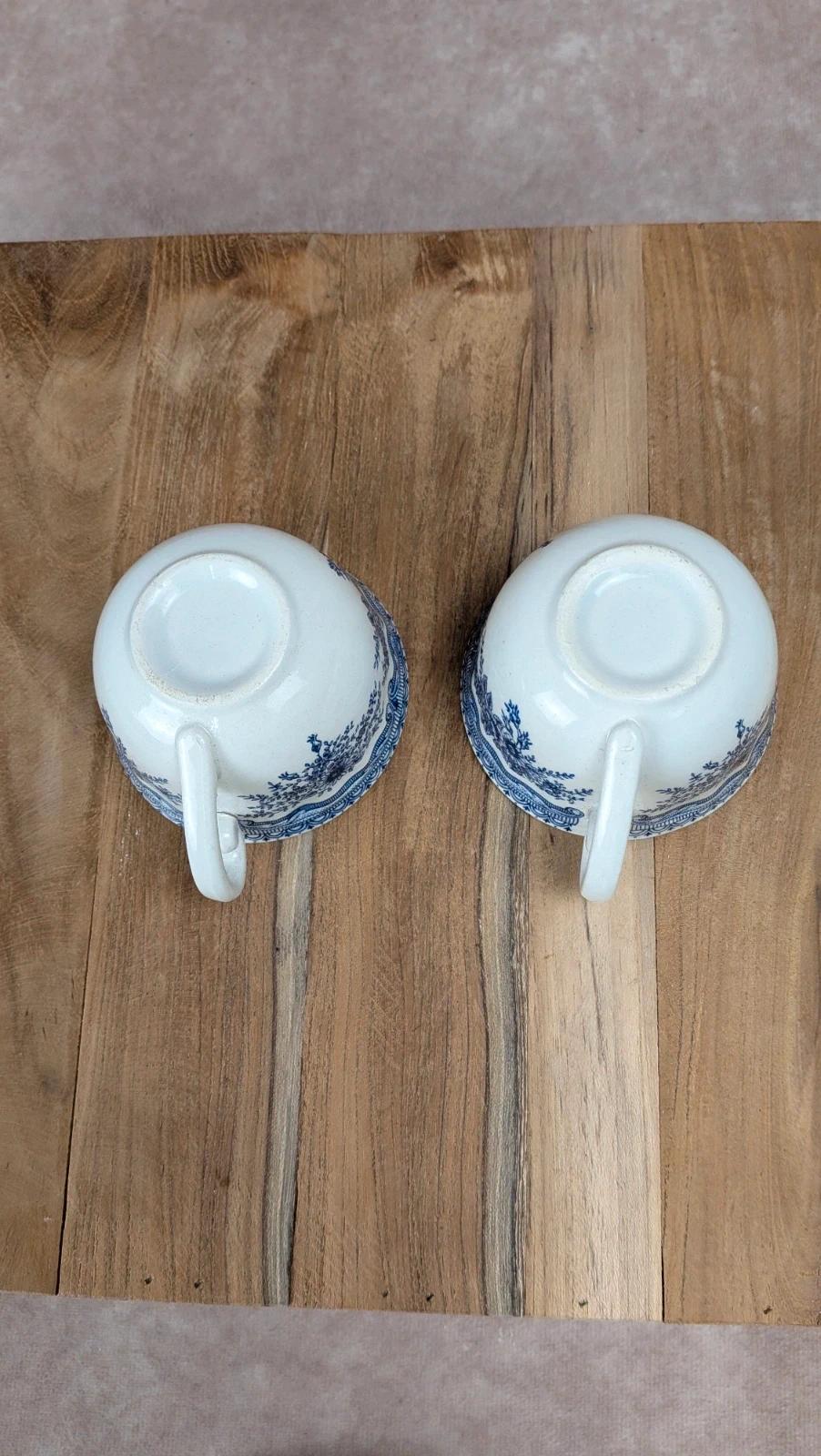 Duo de tasses & sous - tasses Kg Lunéville – modèle The Cottage