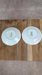 Duo de tasses & sous - tasses Kg Lunéville – modèle The Cottage