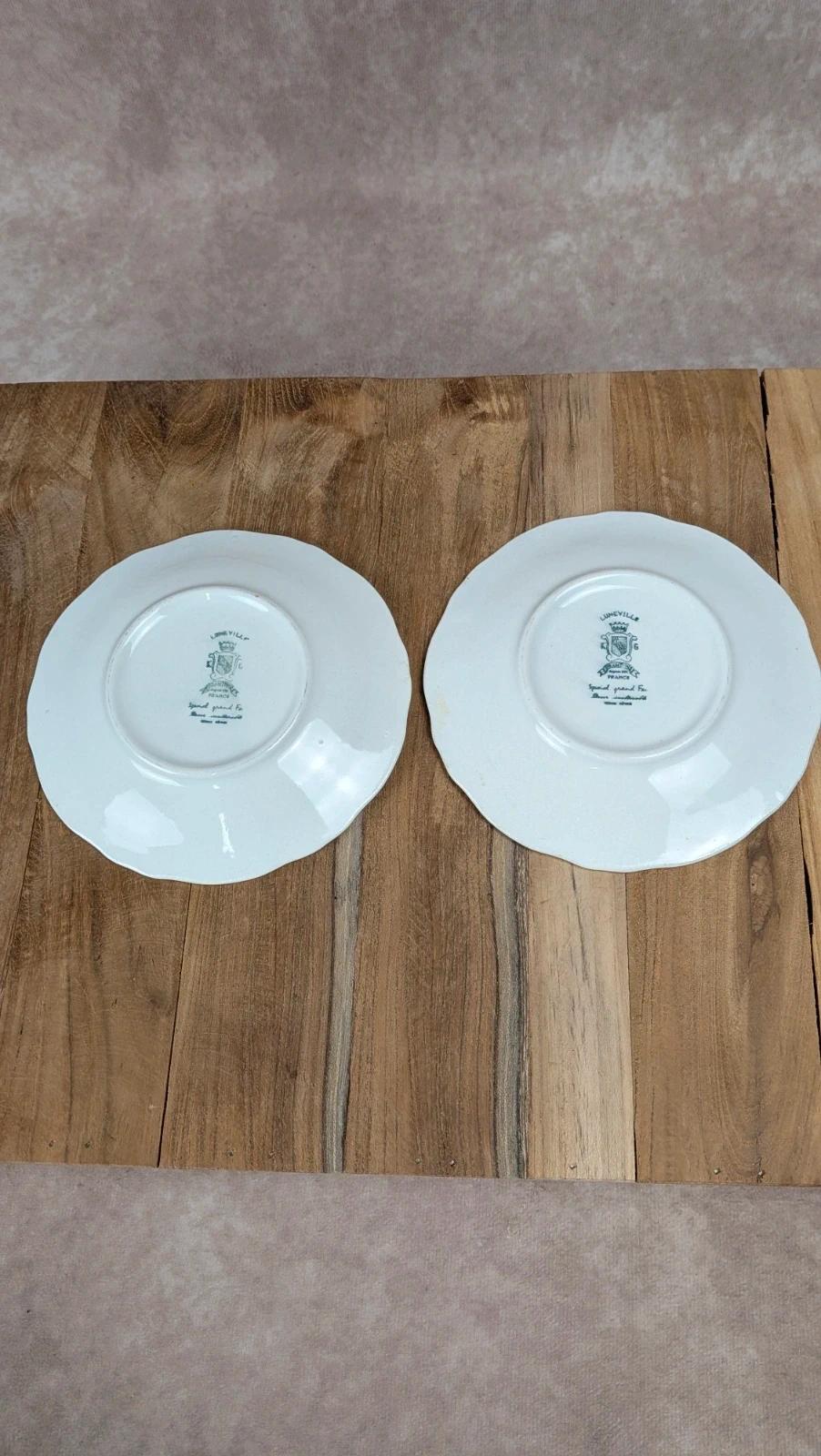 Duo de tasses & sous - tasses Kg Lunéville – modèle The Cottage