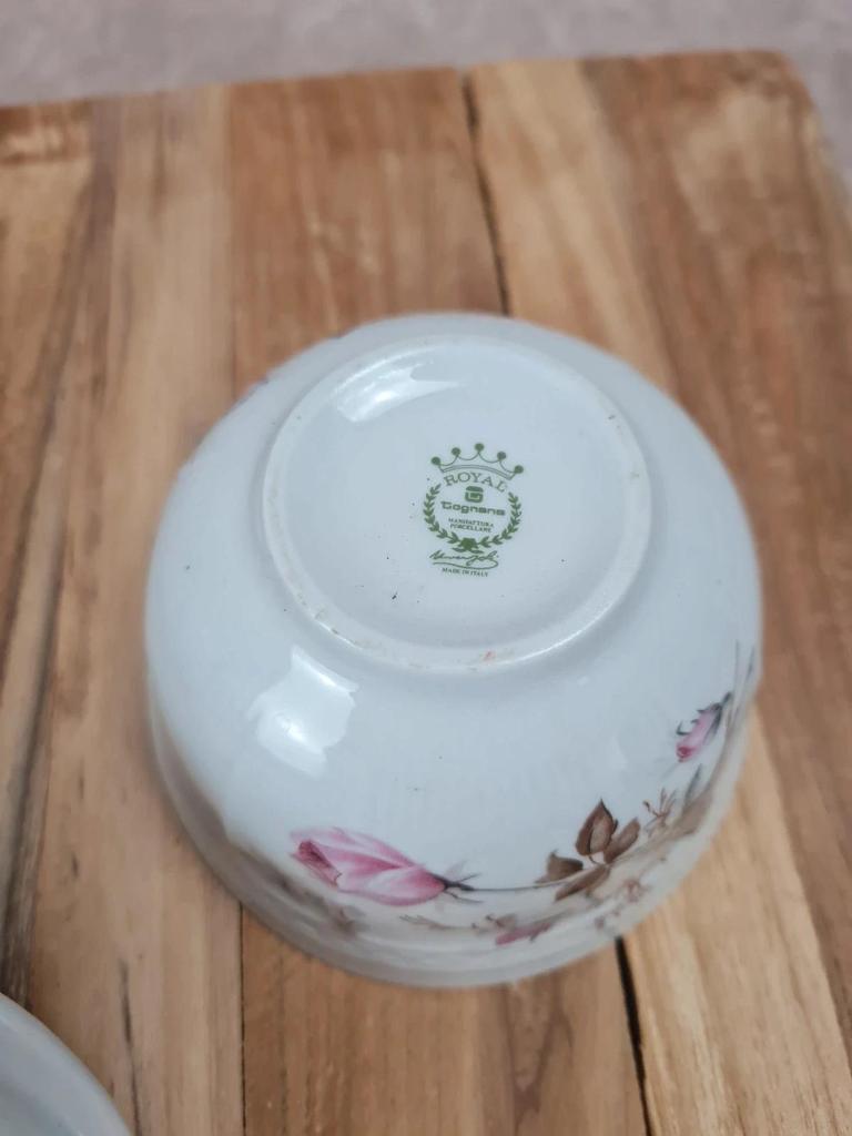 Duo sucrier & pot à lait en porcelaine Tognana 🇮🇹