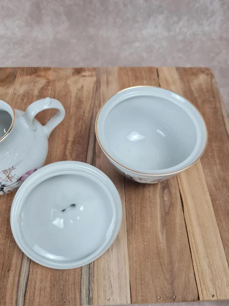 Duo sucrier & pot à lait en porcelaine Tognana 🇮🇹