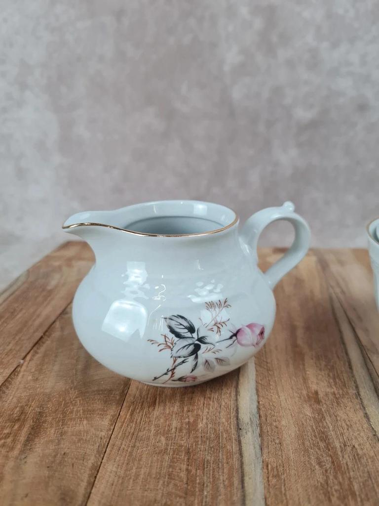 Duo sucrier & pot à lait en porcelaine Tognana 🇮🇹