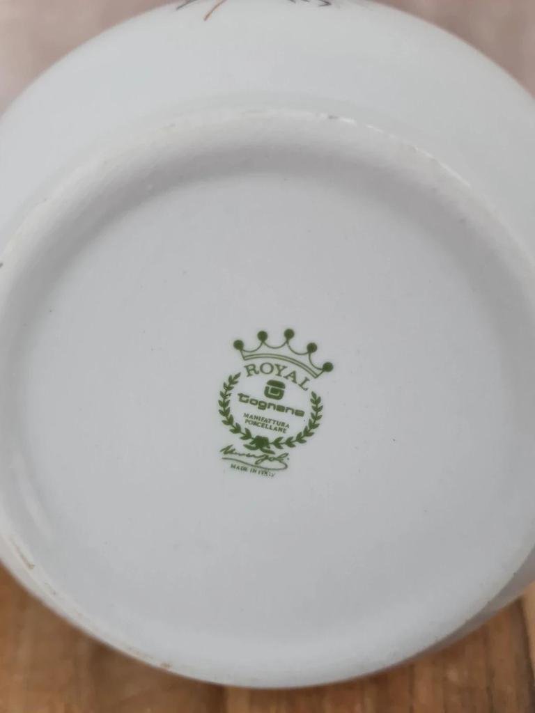 Duo sucrier & pot à lait en porcelaine Tognana 🇮🇹