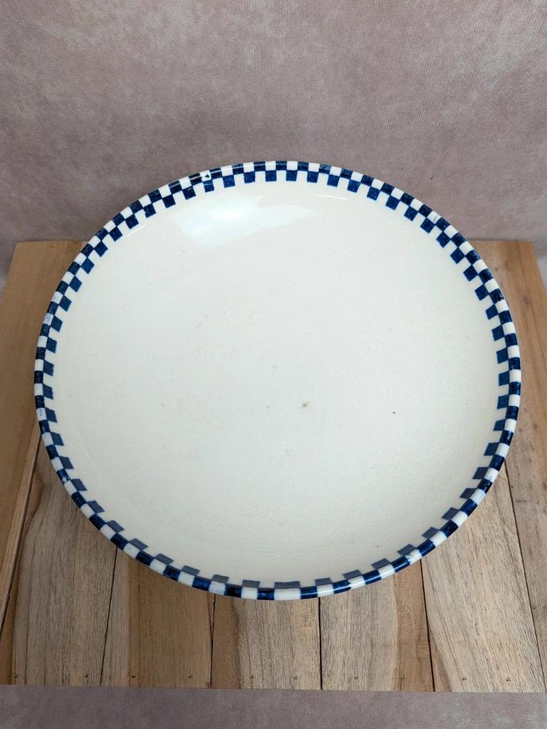 Compotier Terre de fer Salins modèle Damier