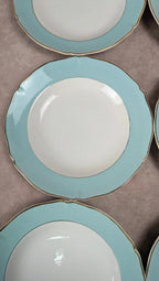 Lot de 6 assiettes creuses anciennes Seranord Saint-amand – Modèle Chambord