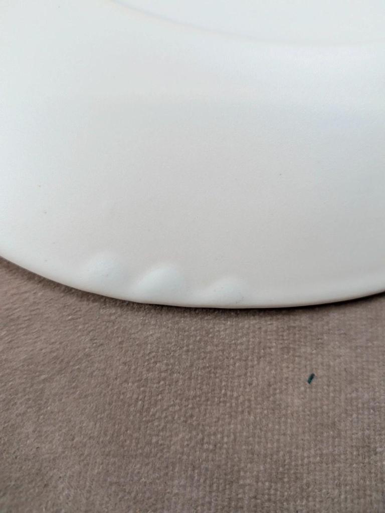 Lot de 6 assiettes plates vintage Niderviller style Capron Vallauris