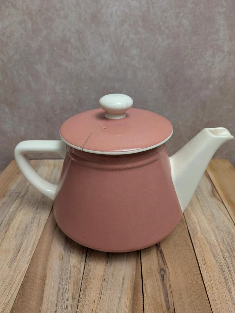 Théière vintage Villeroy & Boch Salam rose poudré