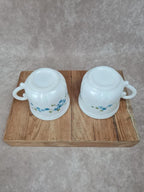 🌿 Duo de grandes tasses Arcopal – modèle Myosotis 🌿