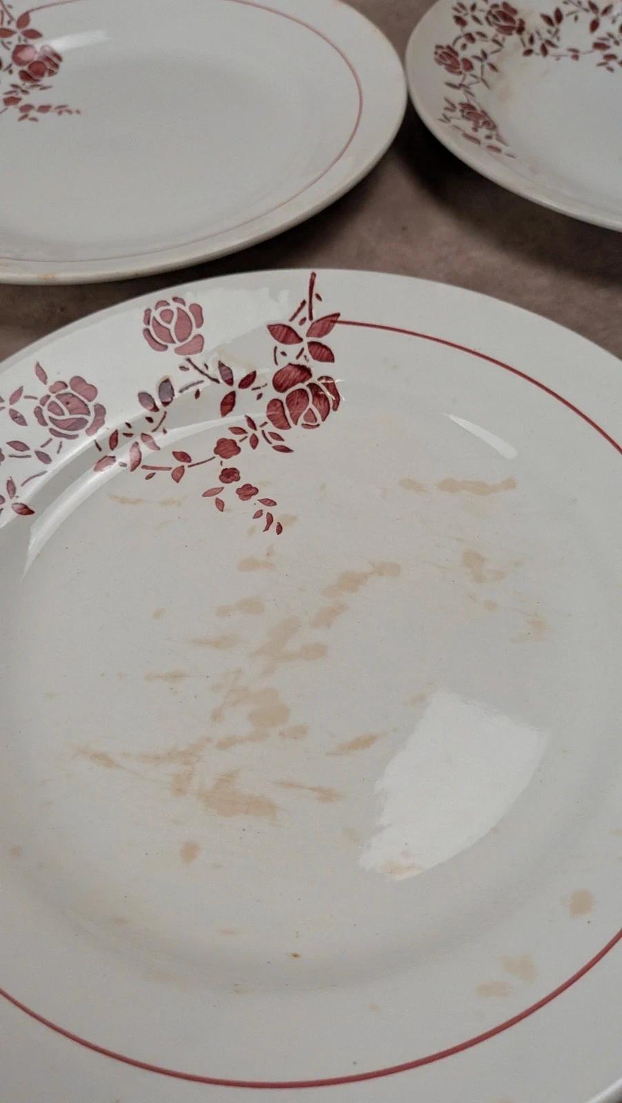 Lot de 14 assiettes plates Saint-amand modèle Marcel