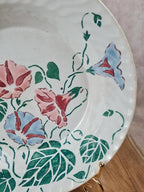 Assiette creuse ancienne Gien – modèle floral 🌸🍃