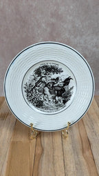 Assiette Sarreguemines Fables de La Fontaine, Le Chien