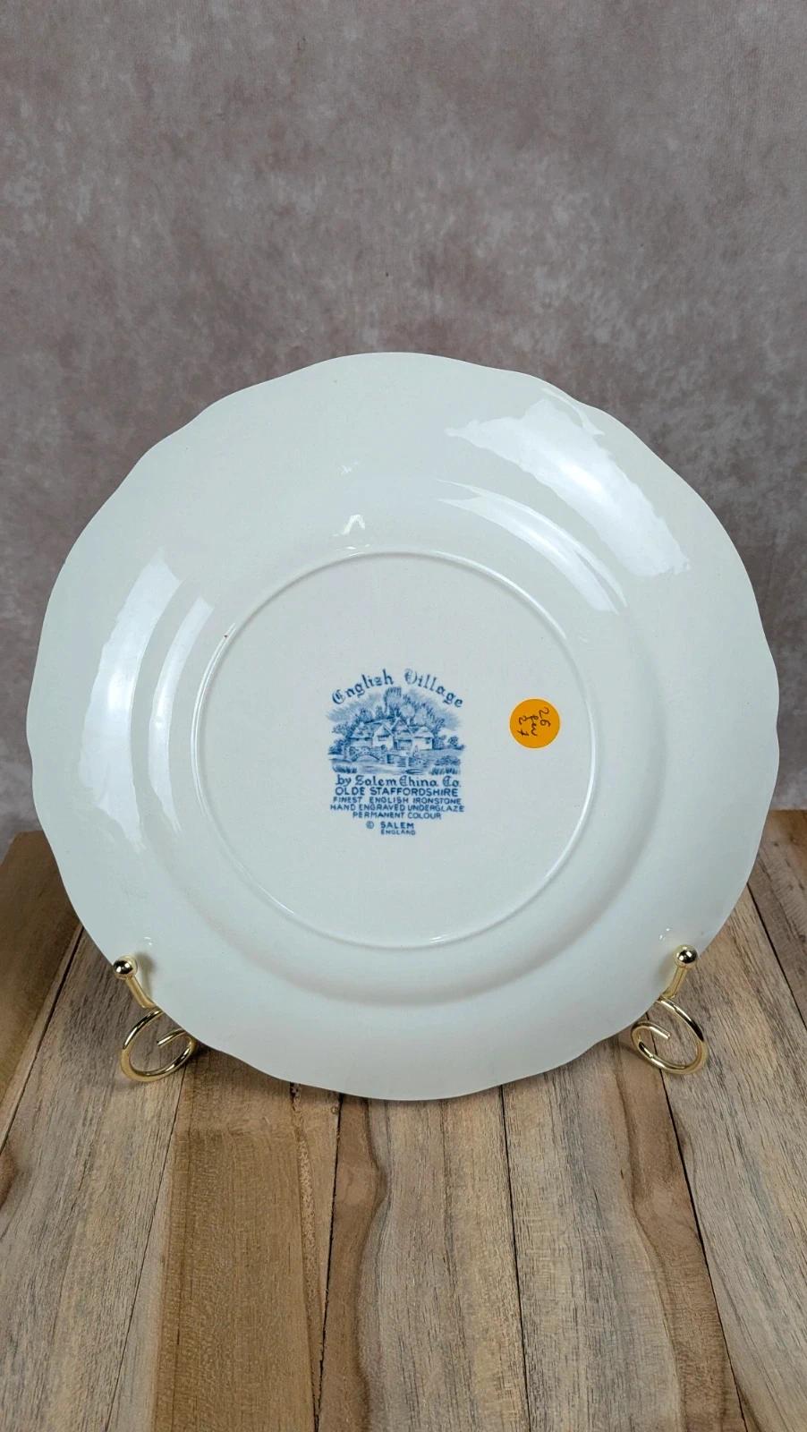 Assiette anglaise Olde Staffordshire English Village