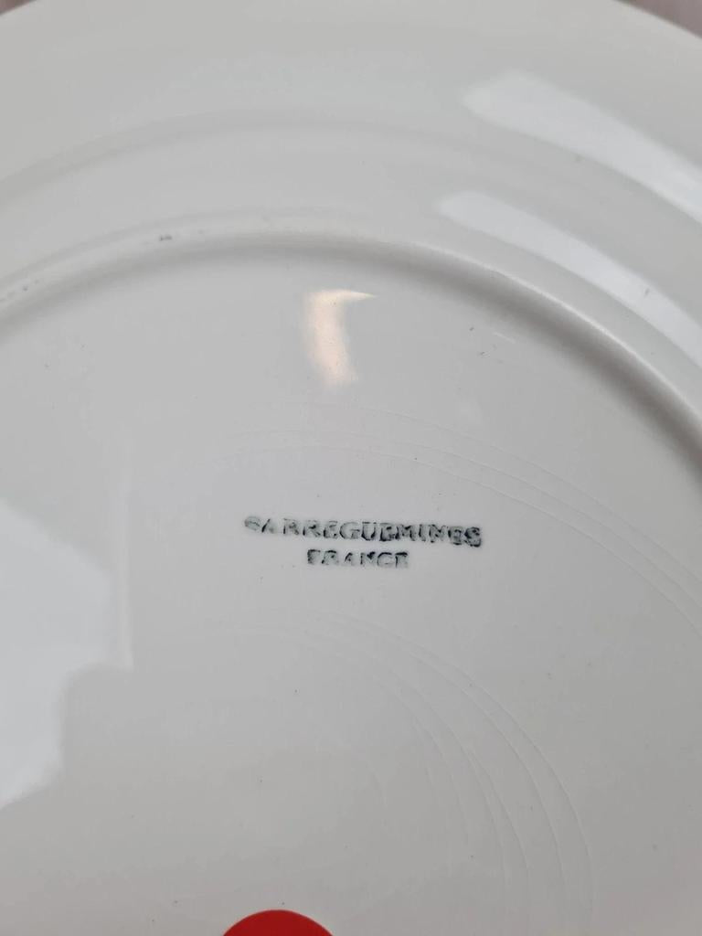 Lot de 6 assiettes semi-creuses Sarreguemines 🍊