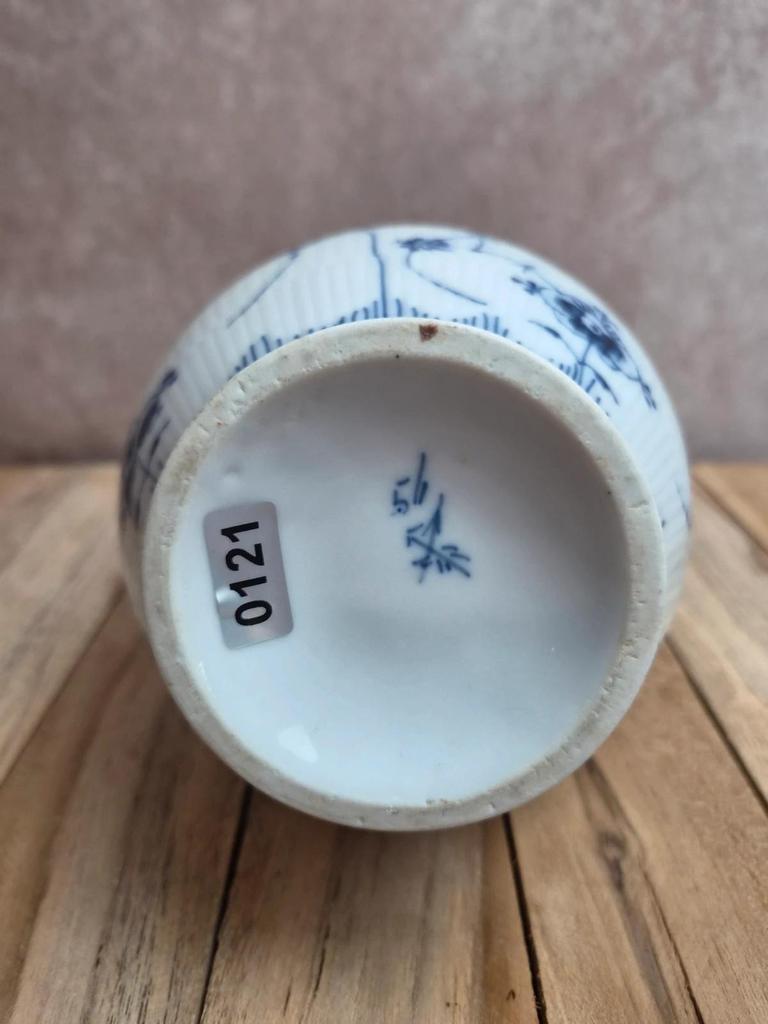Ancienne cafetière Porzellanfabrik Kalk Eisenberg – Indischblau – début Xxe