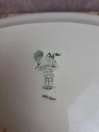 Grand plat ovale en faïence anglaise Homeleigh Ware Arcady – Années 1930