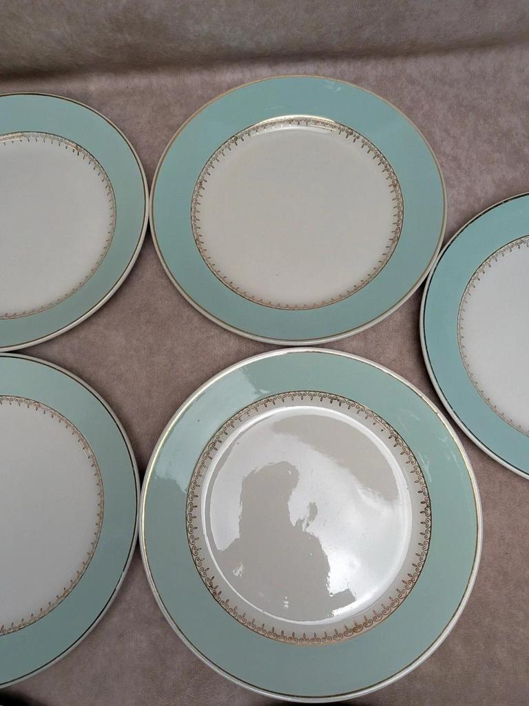 Lot de 8 assiettes plates Lunéville modèle Senlis