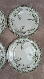 Lot de 4 assiettes plates anciennes Saint-amand – Terre de fer – Modern Style
