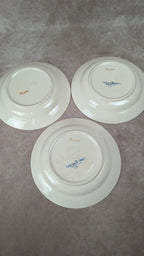 Lot de 3 assiettes creuses Longchamp Terre de Fer – modèle Panier