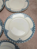 Lot de 5 assiettes plates Terre de Fer St Amand modèle Andrinople