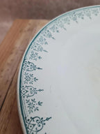 Compotier sur pied ancien Saint-amand modèle 4500 – décor vert délicat 🌿