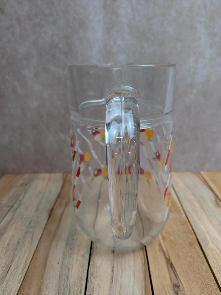 Pichet à citronnade vintage en verre – Fabriqué en France