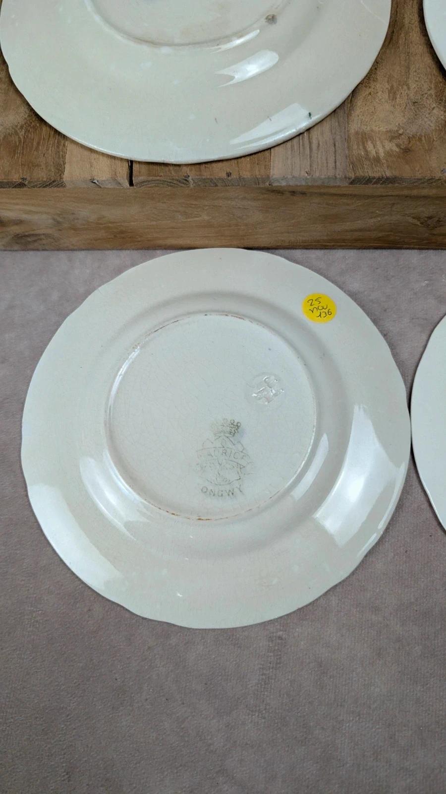 Lot de 6 assiettes à dessert Longwy – Modèle Maurice