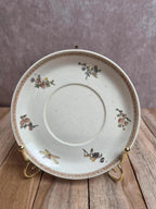 Soucoupe ancienne Sarreguemines – modèle Amour et Attributs – décor floral