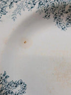 Assiette creuse ancienne en terre de fer Saint-amand modèle Colombier